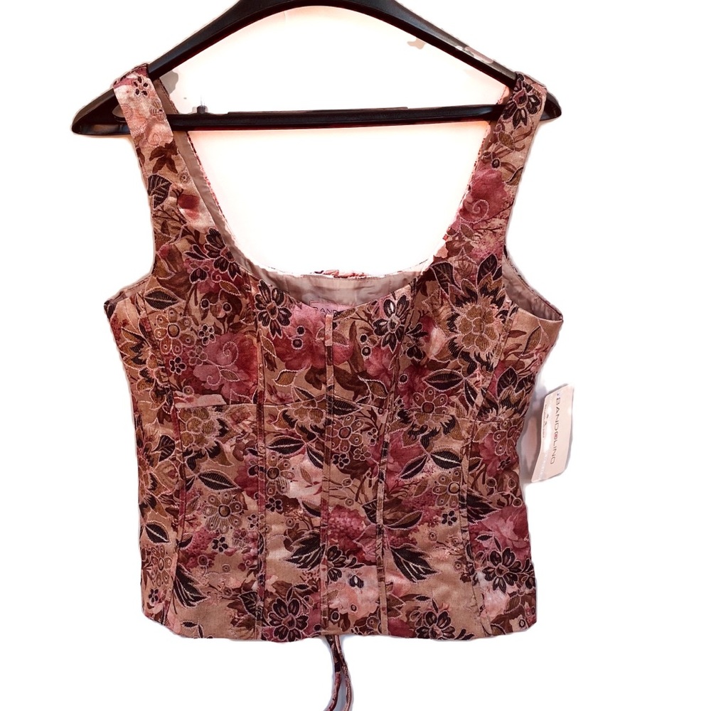 NWT Bandolino Floral Boustier Top